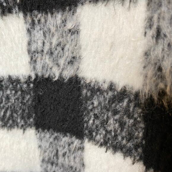 Fantastic Fawn Women’s Oversized Long Plaid Coat Shacket Size Large Checkered - Picture 8 of 13